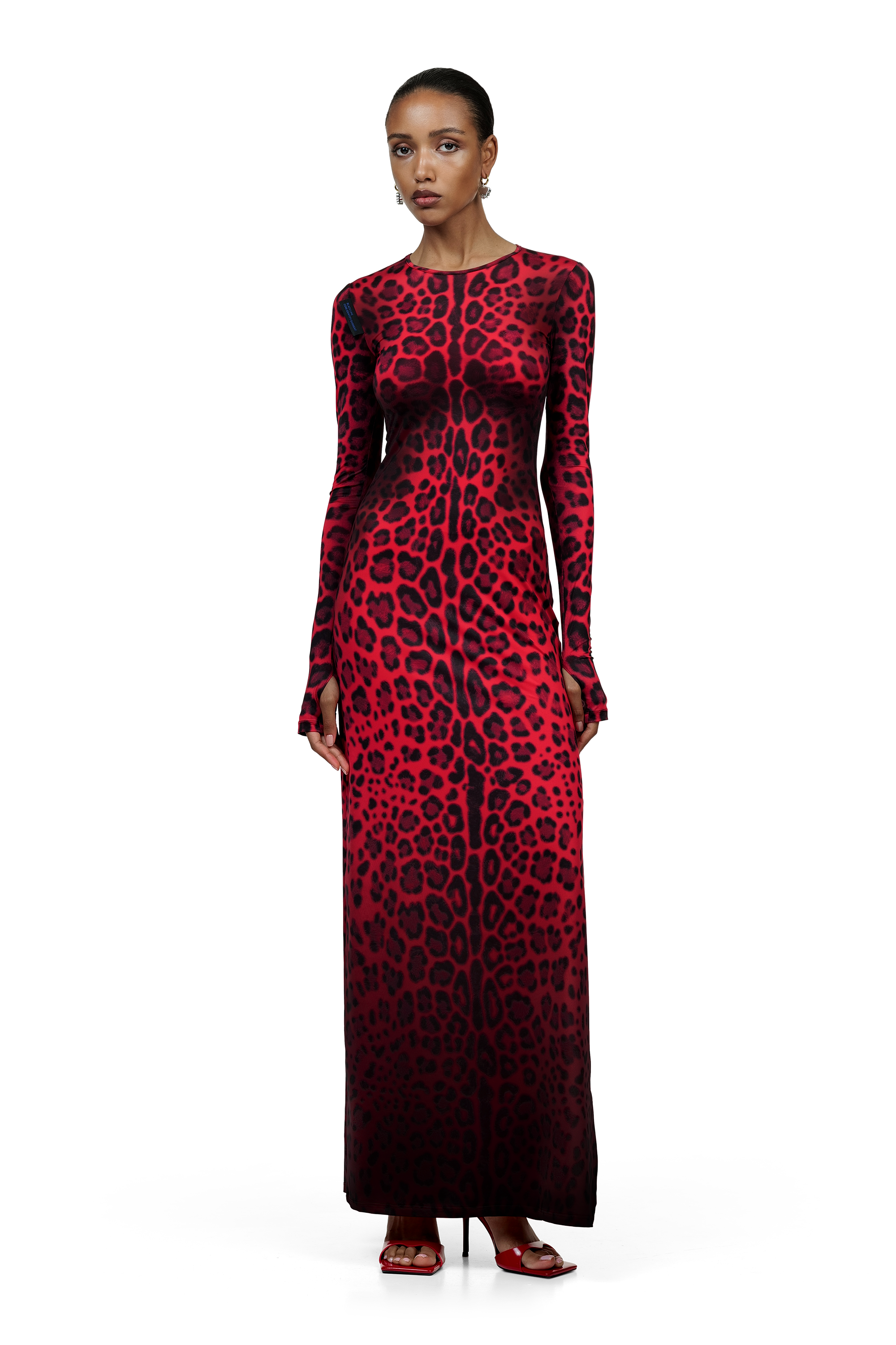 Red Leopard Maxi Dress – KETA GUTMANE
