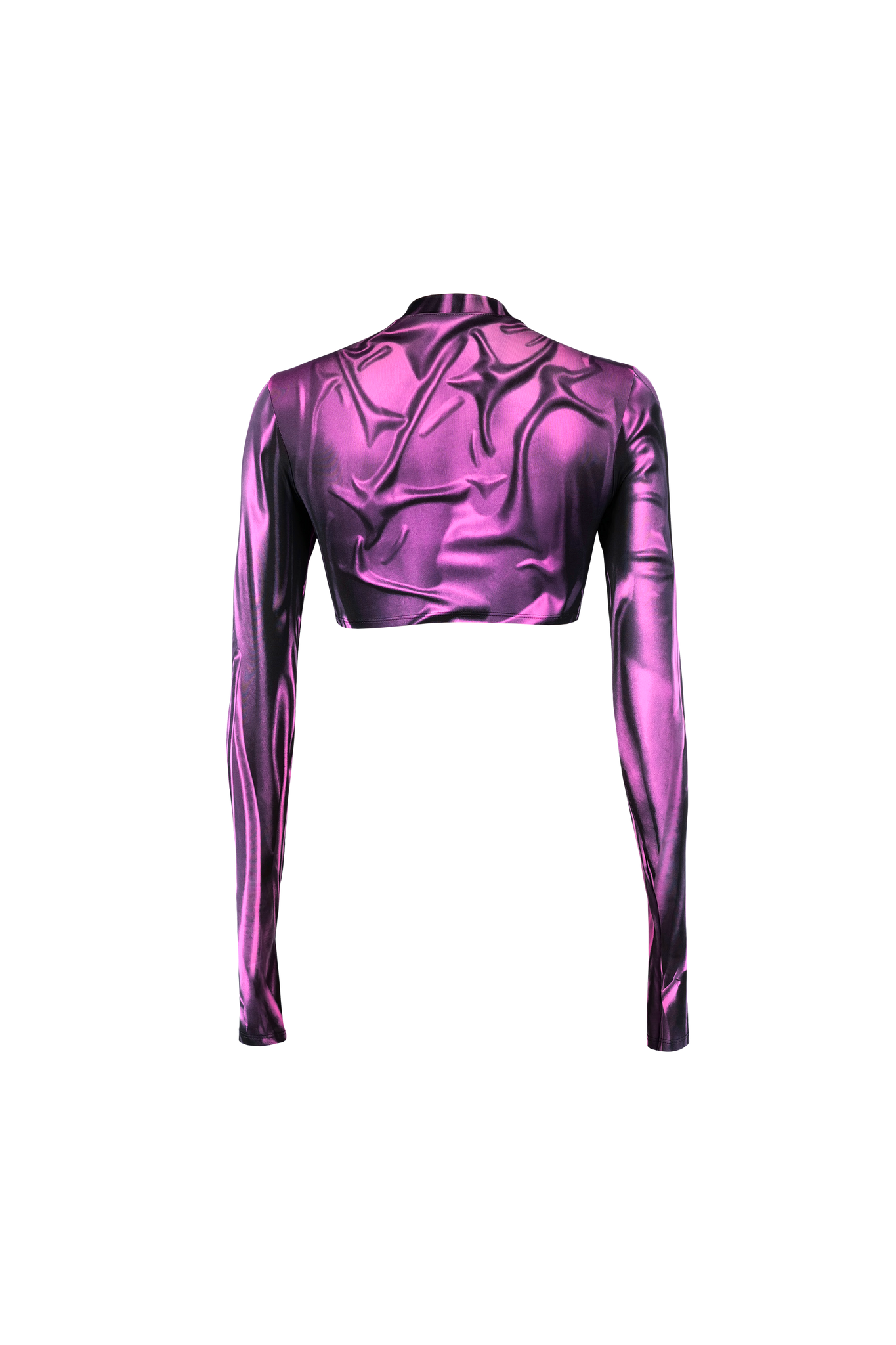 Cropped Pink Wetlook top