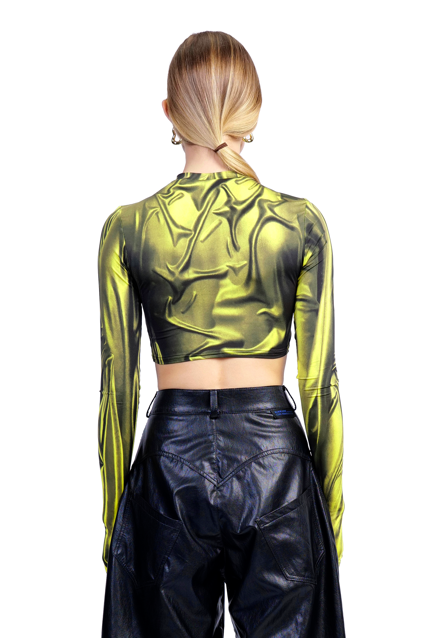 Cropped Yellow Wetlook top