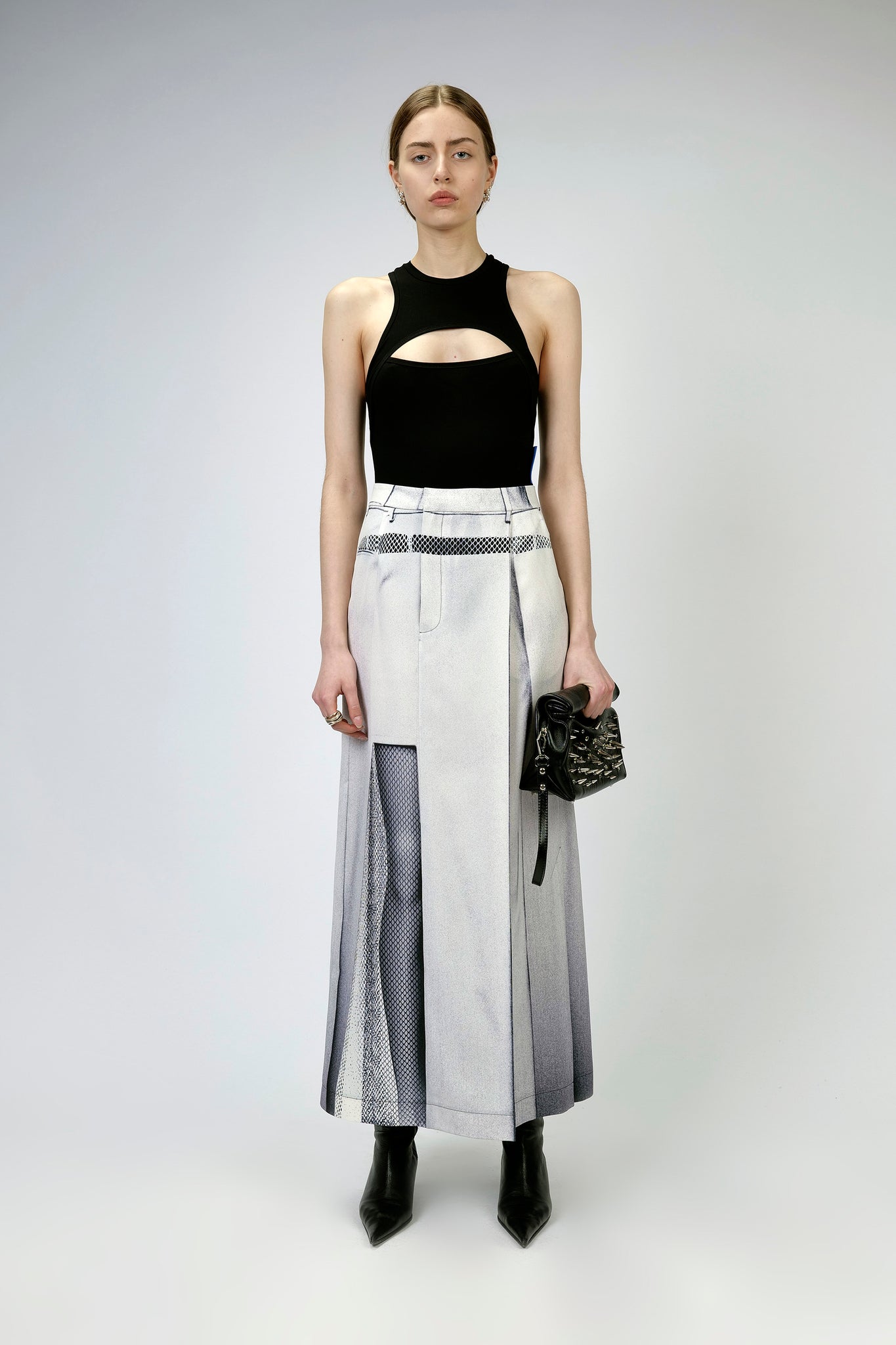 White Photocopy Series Skirt