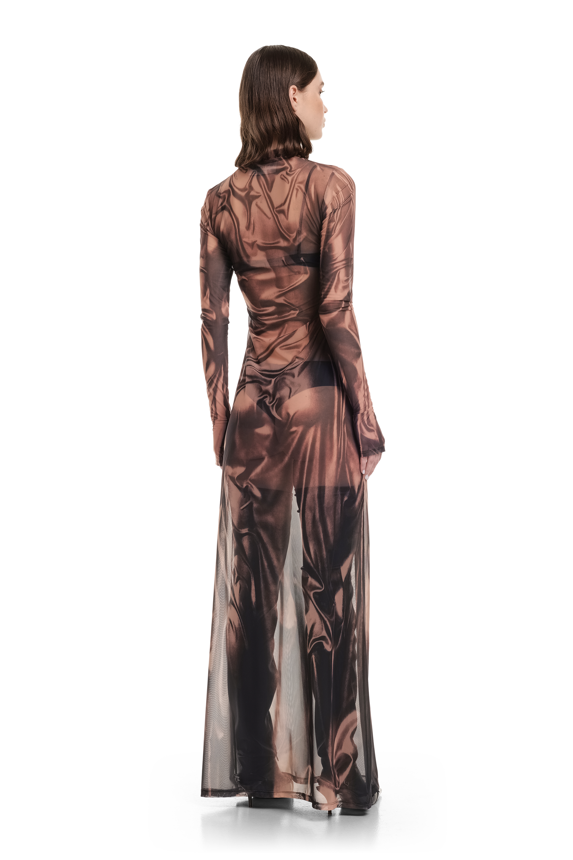 sheer wet dress Venus Wet Look Dress