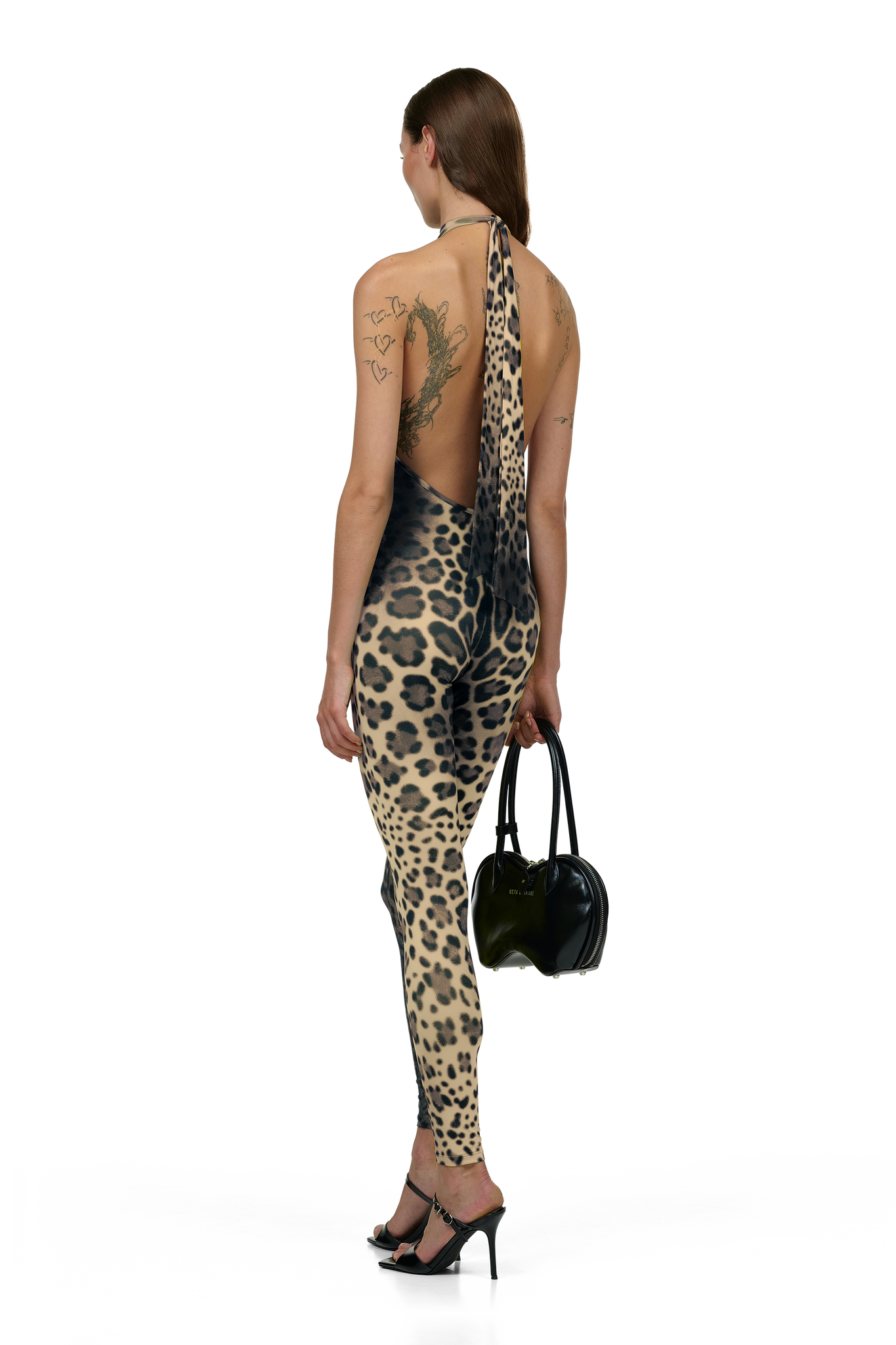 Beige Leopard Jumpsuit