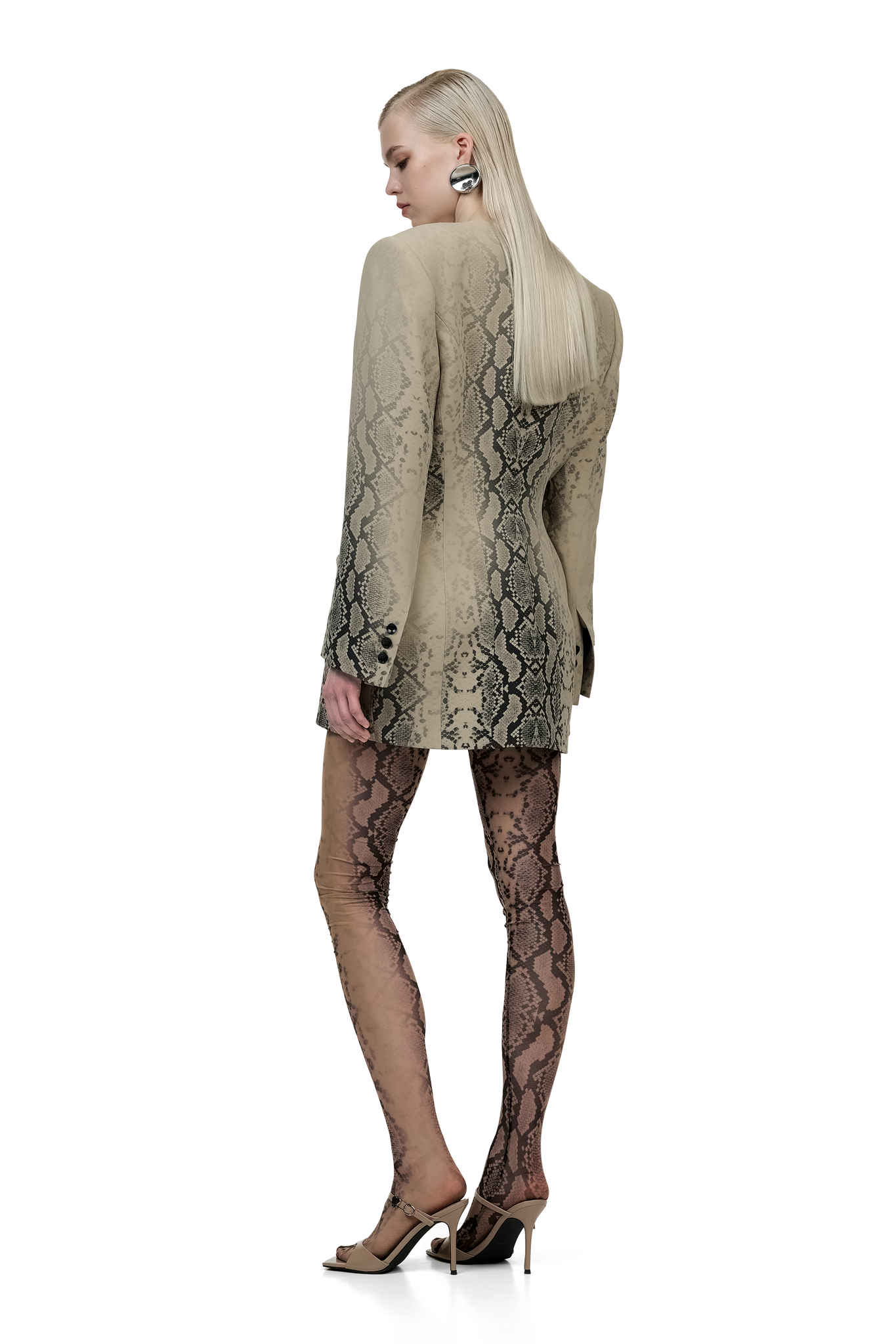 Snake Print Hourglass Blazer