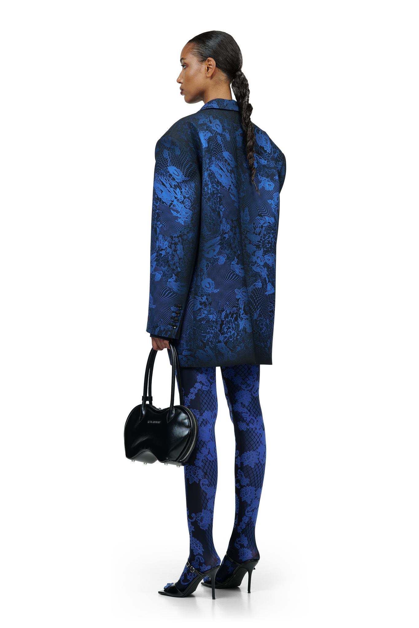 Printed Lace Blazer
