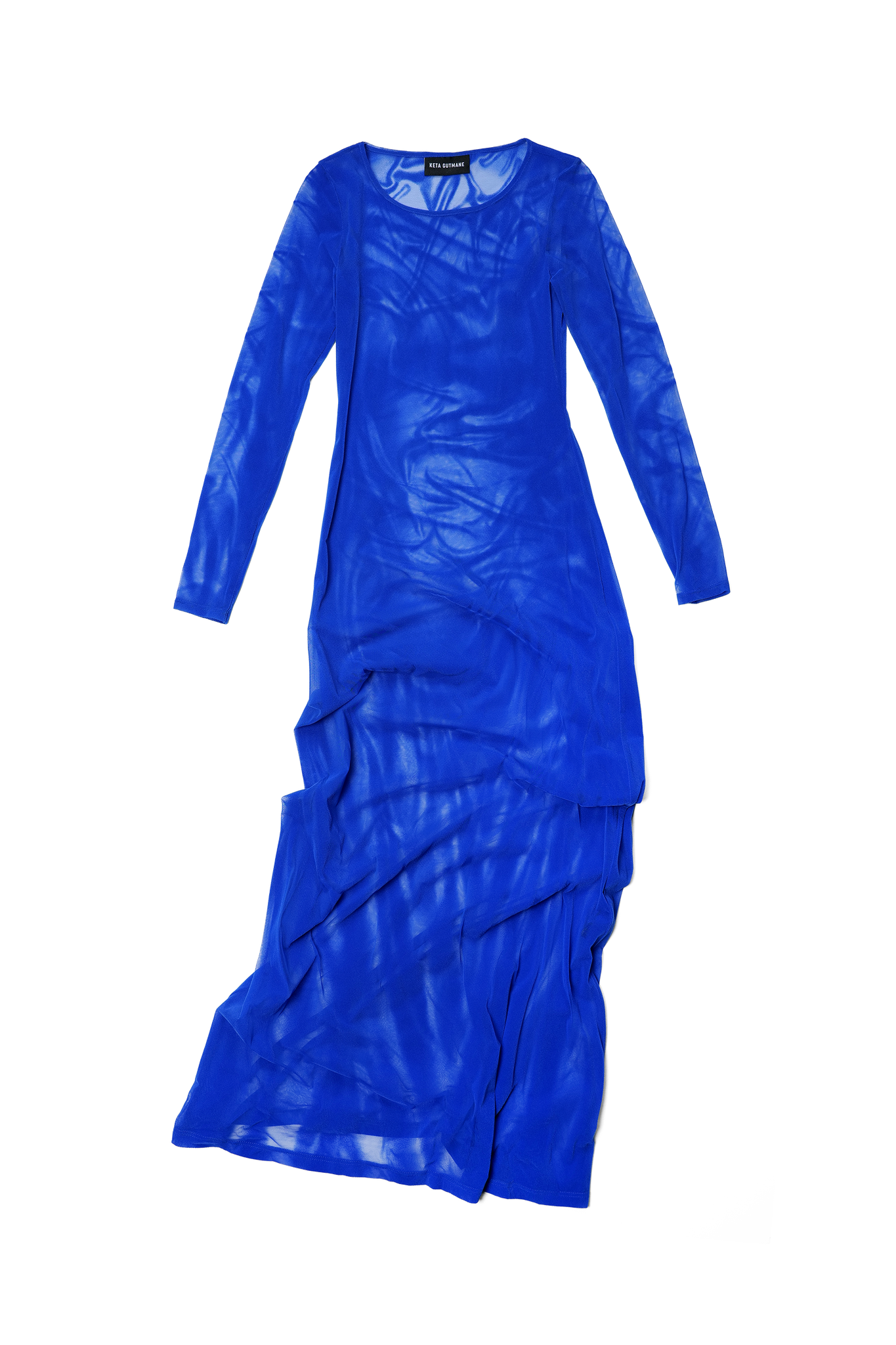 Royal blue Velvet Wetlook Dress KETA GUTMANE Royal blue Velvet Wetlook Dress KETA GUTMANE