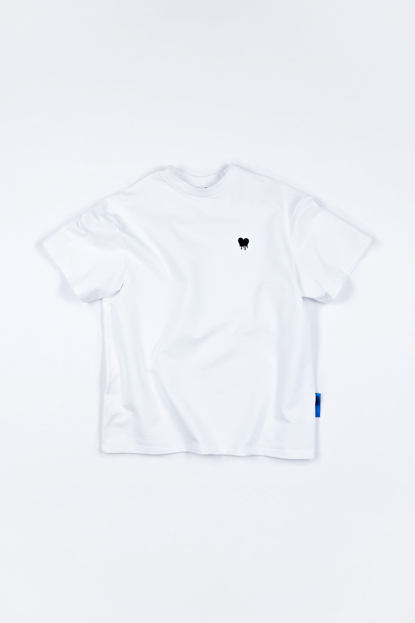 Melting-heart white wide fit T-Shirt